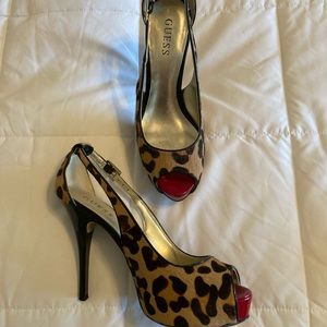 Guess animal print stilettos